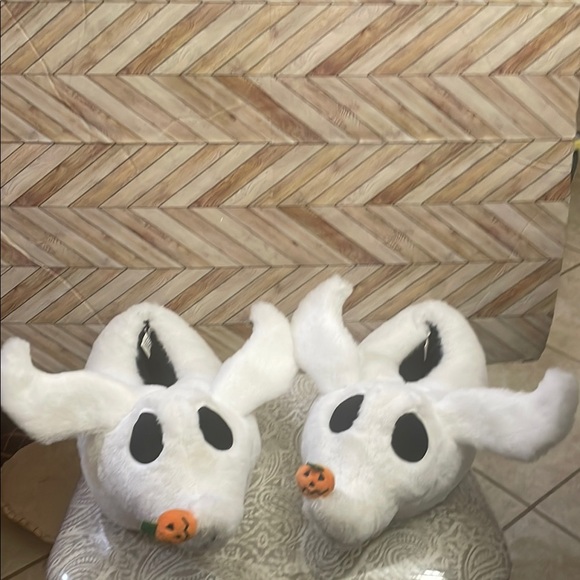 Disney Nightmare before Christmas ZERO ghost dog slippers ladies‎ Large - Picture 1 of 6